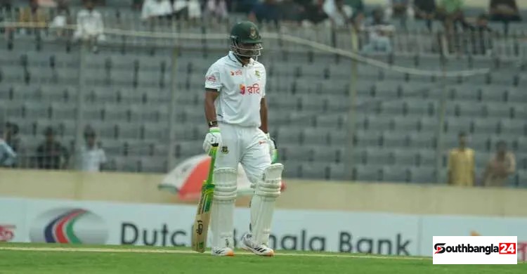 বিদায় নিলেন শান্তও, সাদমানের হাফ সেঞ্চুরি